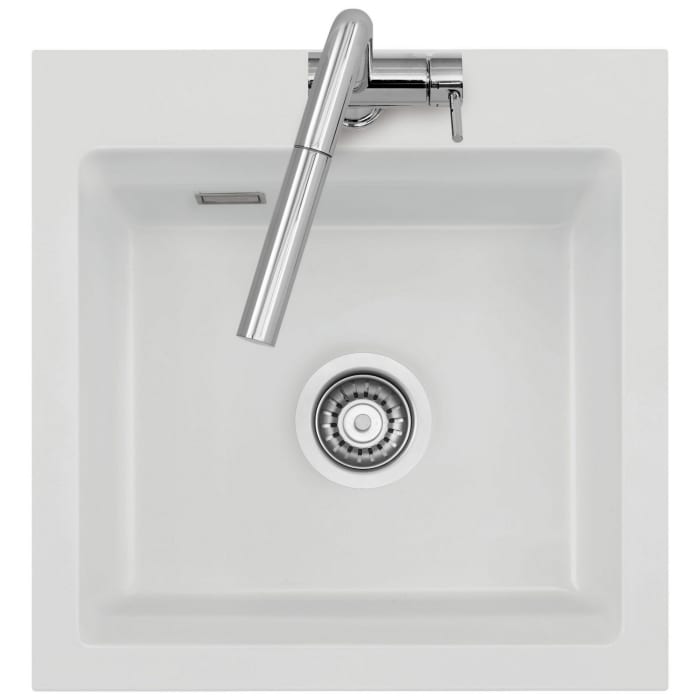 Systemceram Keradomo Kara 51 F Spüle für flächenbündigen Einbau mit Handbetätigung