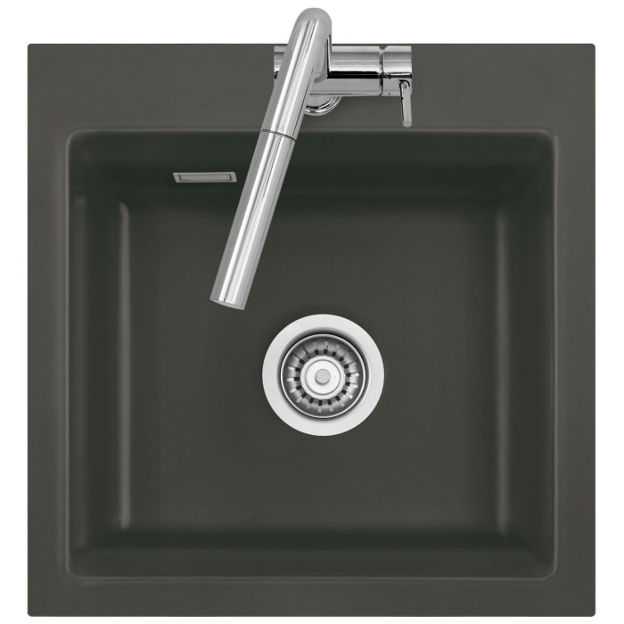 Systemceram Keradomo Kara 51 F Spüle für flächenbündigen Einbau mit Handbetätigung