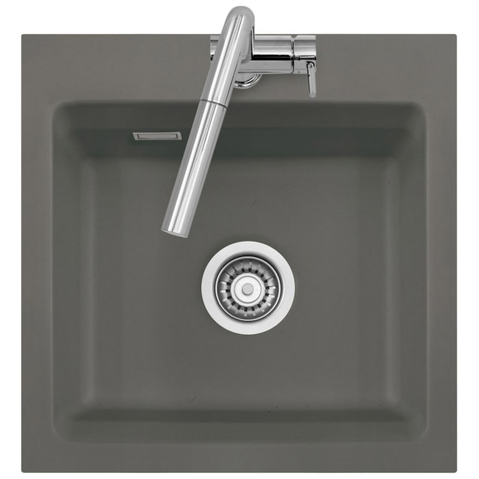 Systemceram Keradomo Kara 51 F Spüle für flächenbündigen Einbau mit Exzenterbetätigung