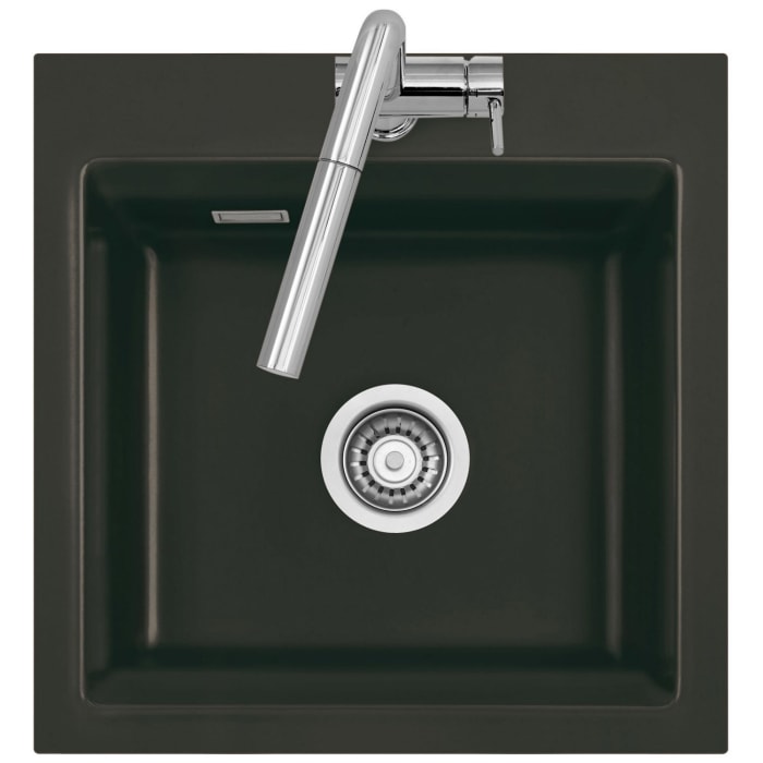 Systemceram Keradomo Kara 51 F Spüle für flächenbündigen Einbau mit Exzenterbetätigung