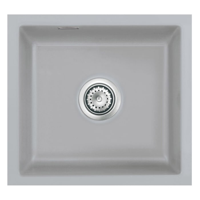 Systemceram Keradomo Mera 51 F/o Spüle für flächenbündigen Einbau mit Handbetätigung, ohne Hahnlochbohrung