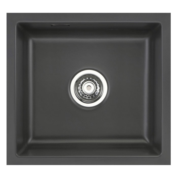 Systemceram Keradomo Mera 51 F/o Spüle für flächenbündigen Einbau mit Handbetätigung, ohne Hahnlochbohrung