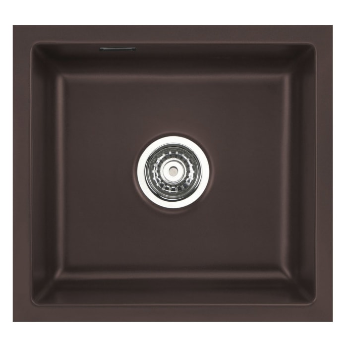 Systemceram Keradomo Mera 51 F/o Spüle für flächenbündigen Einbau mit Excenterbetätigung, ohne Hahnlochbohrung