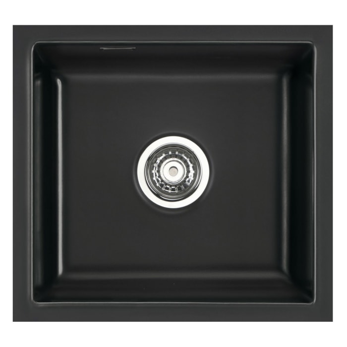 Systemceram Keradomo Mera 51 F/o Spüle für flächenbündigen Einbau mit Excenterbetätigung, ohne Hahnlochbohrung