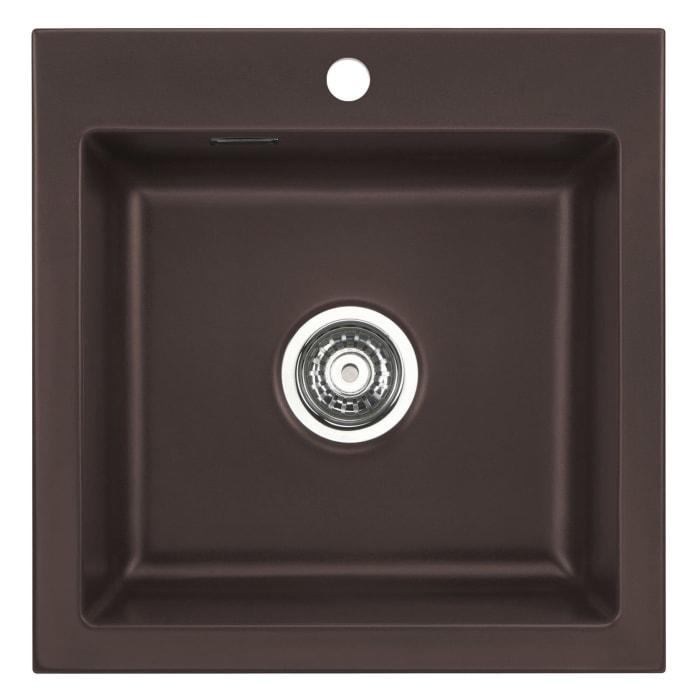 Systemceram Keradomo Mera 51 F Spüle für flächenbündigen Einbau mit Handbetätigung, inkl. Armaturbohrung