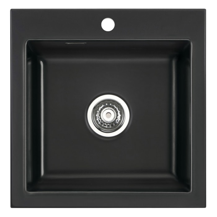 Systemceram Keradomo Mera 51 F Spüle für flächenbündigen Einbau mit Handbetätigung, inkl. Armaturbohrung