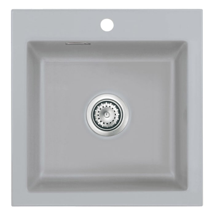 Systemceram Keradomo Mera 51 F Spüle für flächenbündigen Einbau mit Handbetätigung, inkl. Armaturbohrung