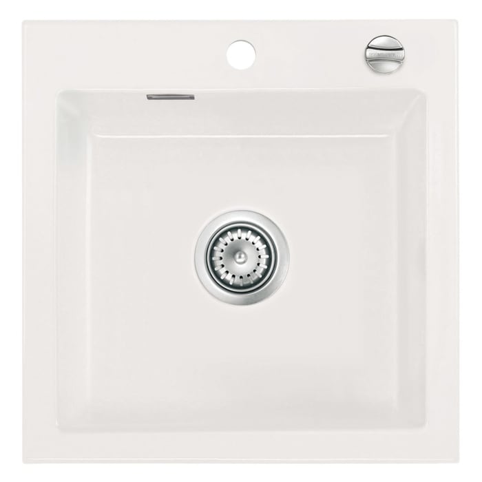 Systemceram Keradomo Mera 51 F Spüle für flächenbündigen Einbau mit Excenterbetätigung, inkl. Armaturbohrung