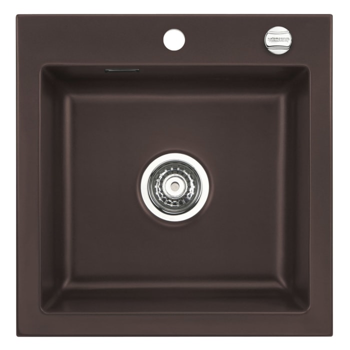 Systemceram Keradomo Mera 51 F Spüle für flächenbündigen Einbau mit Excenterbetätigung, inkl. Armaturbohrung