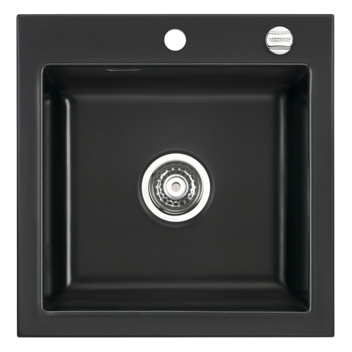 Systemceram Keradomo Mera 51 F Spüle für flächenbündigen Einbau mit Excenterbetätigung, inkl. Armaturbohrung