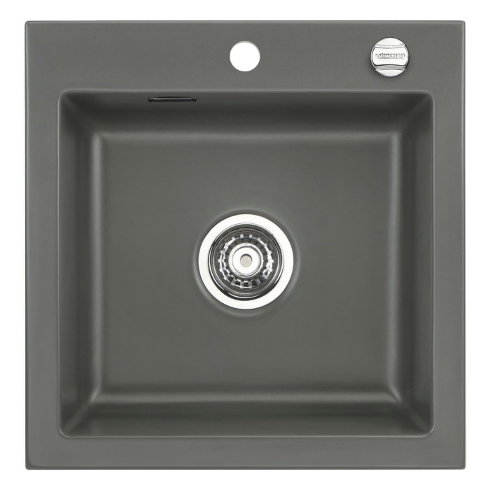 Systemceram Keradomo Mera 51 F Spüle für flächenbündigen Einbau mit Excenterbetätigung, inkl. Armaturbohrung