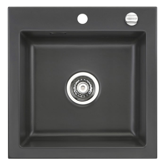 Systemceram Keradomo Mera 51 F Spüle für flächenbündigen Einbau mit Excenterbetätigung, inkl. Armaturbohrung