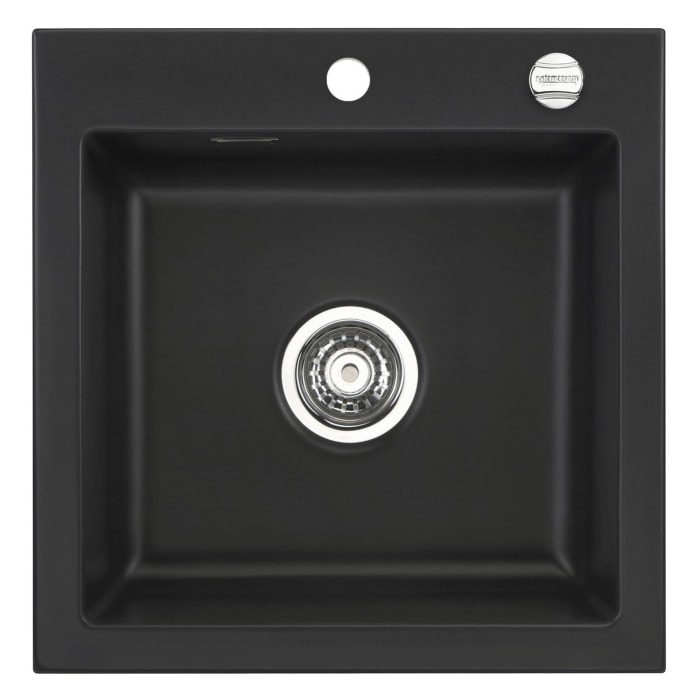 Systemceram Keradomo Mera 51 F Spüle für flächenbündigen Einbau mit Excenterbetätigung, inkl. Armaturbohrung