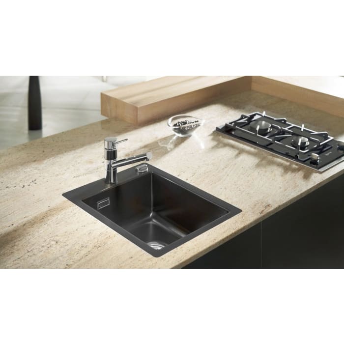 Systemceram Keradomo Mera 51 F Spüle für flächenbündigen Einbau mit Excenterbetätigung, inkl. Armaturbohrung