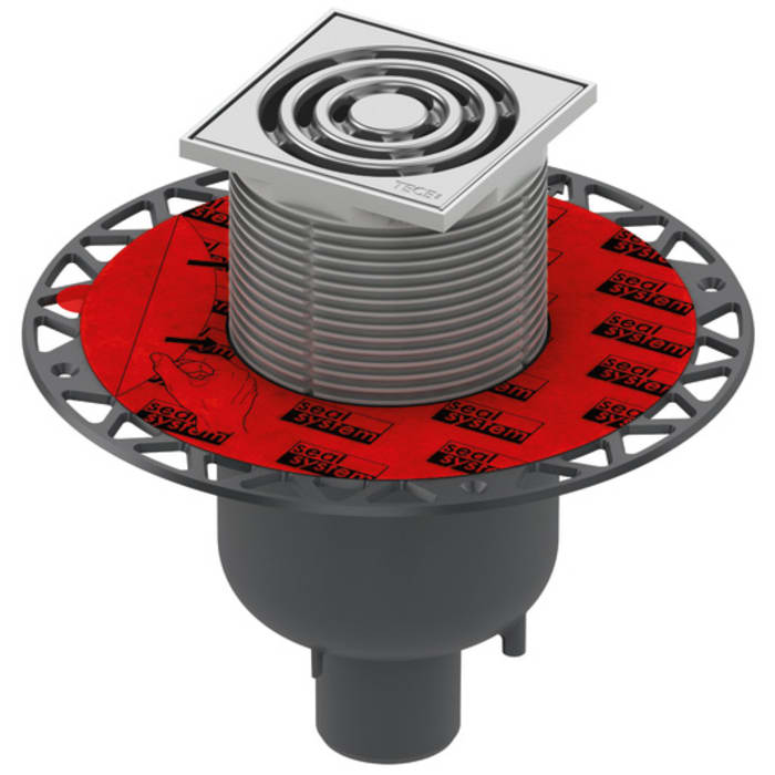 TECE TECEdrainpoint S 130 Ablaufset senkrecht mit Seal System Universalflansch