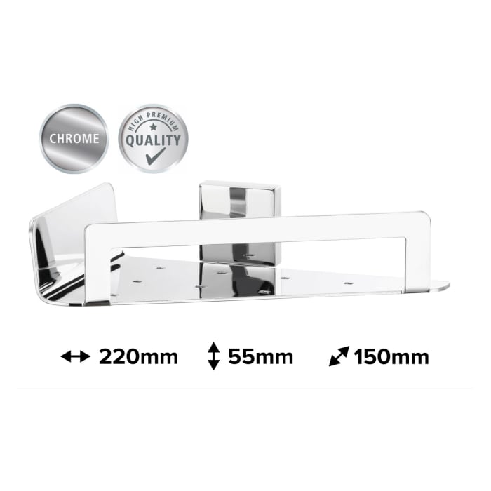 tesa DELUXXE Eck-Duschablage