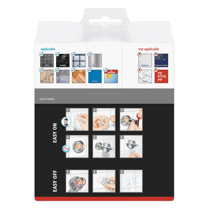 tesa EKKRO Seifenschale mit Wandhalterung