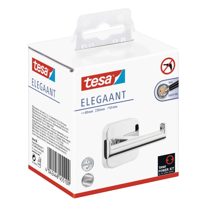 tesa ELEGAANT Doppel-Handtuchhaken