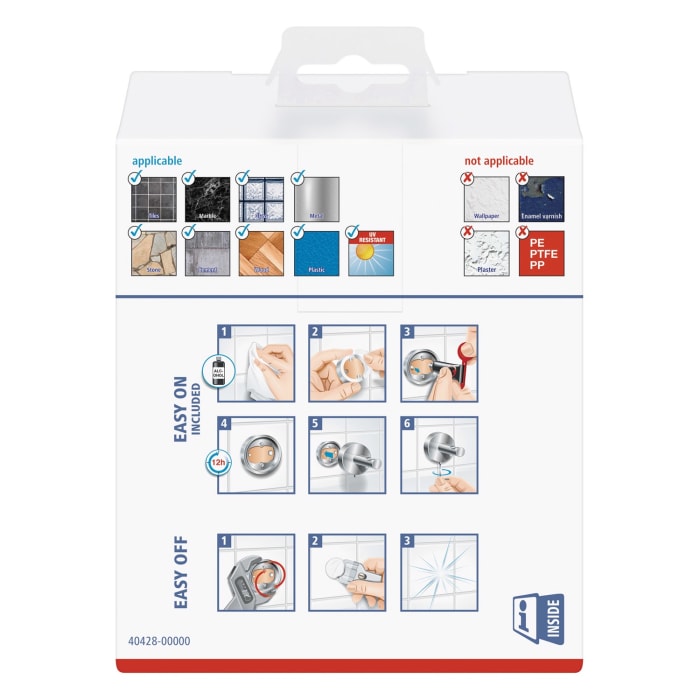 tesa ELEGAANT Toilettenpapierhalter ohne Deckel