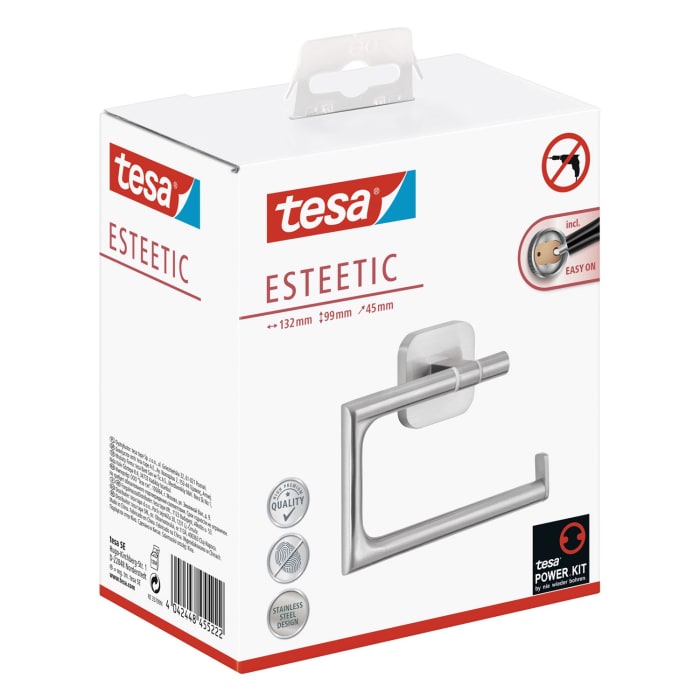 tesa ESTEETIC Toilettenpapierhalter ohne Deckel