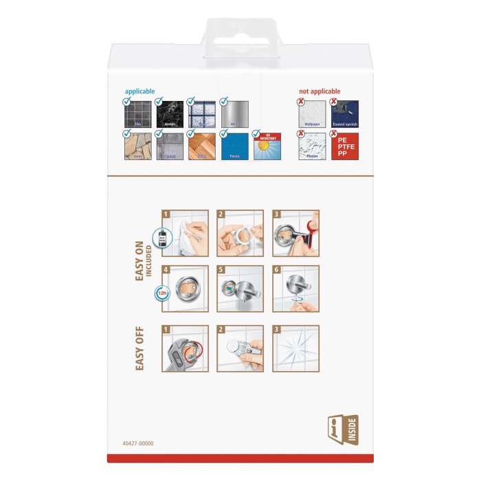 tesa EXXCLUSIV Eck-Duschablage