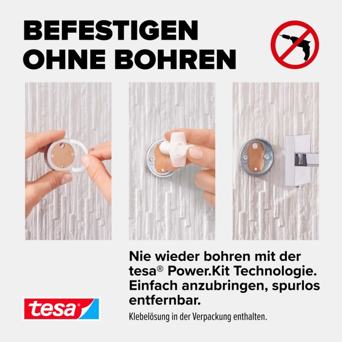 tesa EXXCLUSIV Eck-Duschablage
