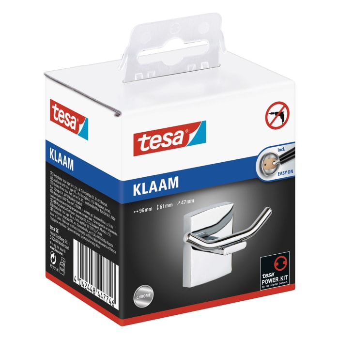 tesa KLAAM Doppel-Handtuchhaken