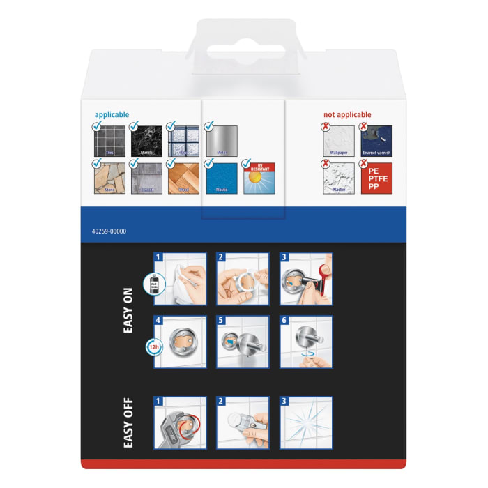 tesa KLAAM Toilettenpapierhalter mit Deckel