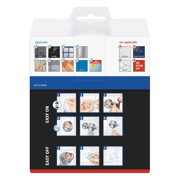 tesa KLAAM Zahnputzbecher mit Wandhalterung