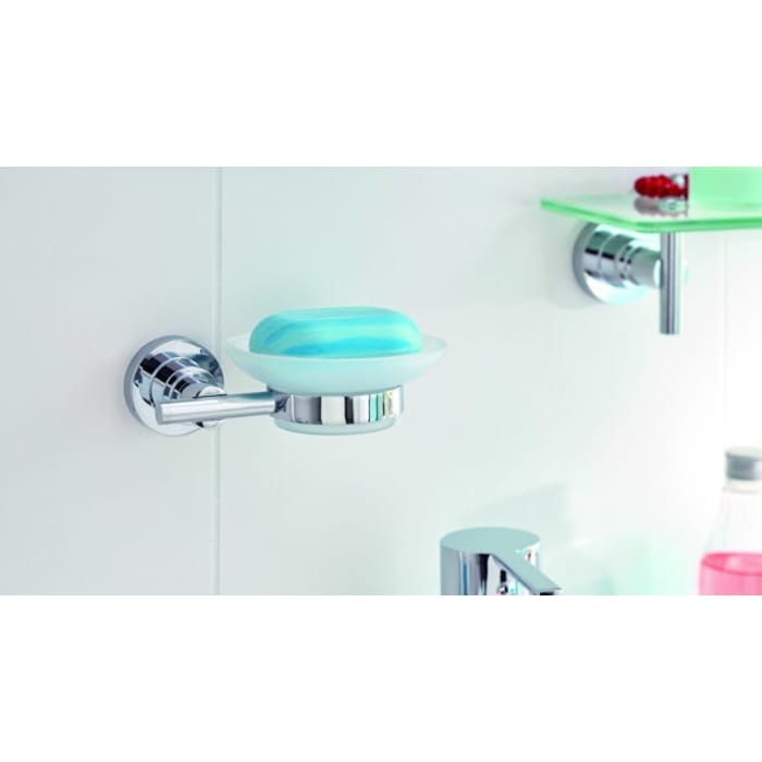 tesa LUUP Seifenschale mit Wandhalterung