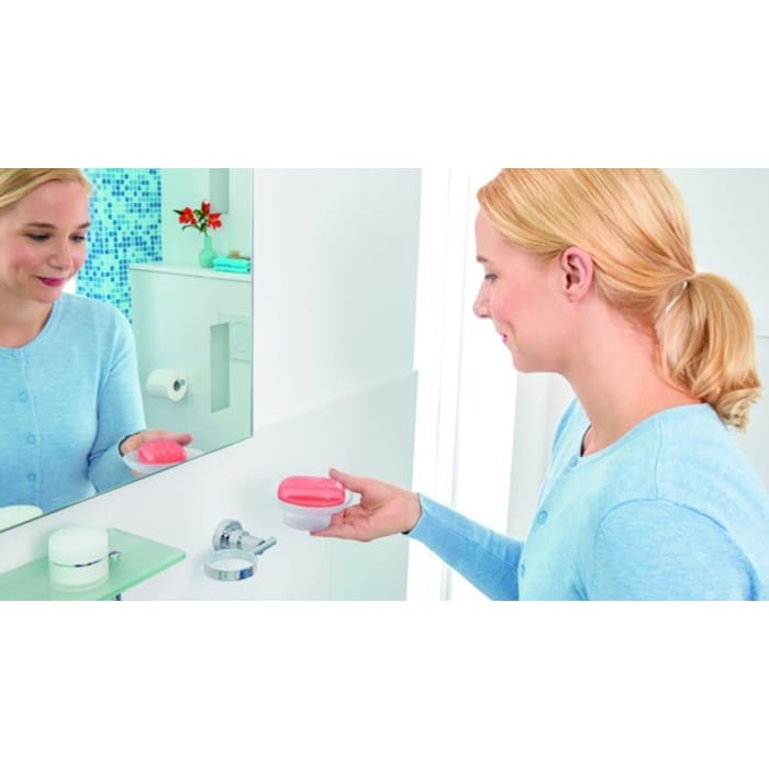 tesa LUUP Seifenschale mit Wandhalterung