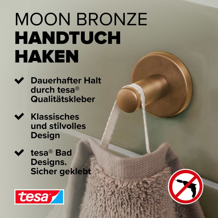 tesa MOON BRONZE Handtuchhaken