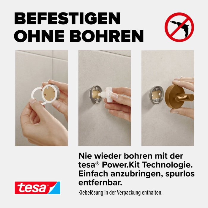 tesa MOON BRONZE Handtuchhaken
