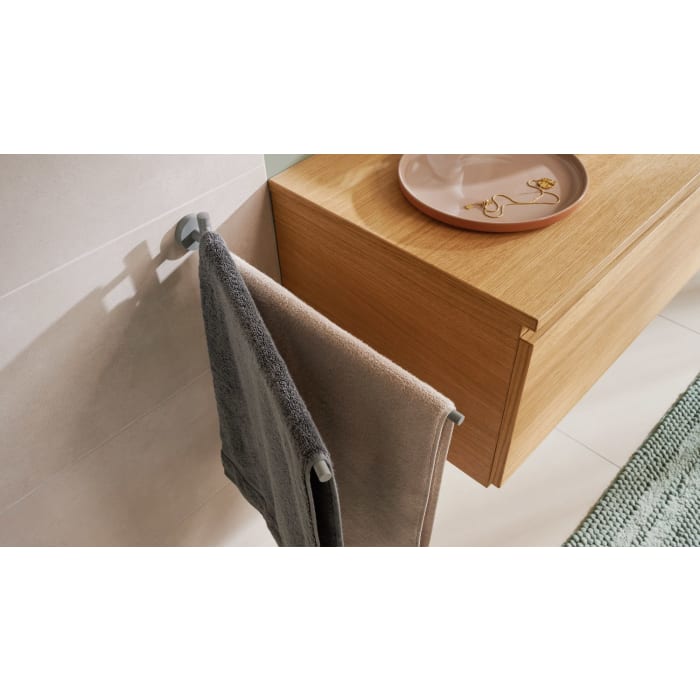 tesa MOON GREY Handtuchhalter zweiarmig, schwenkbar