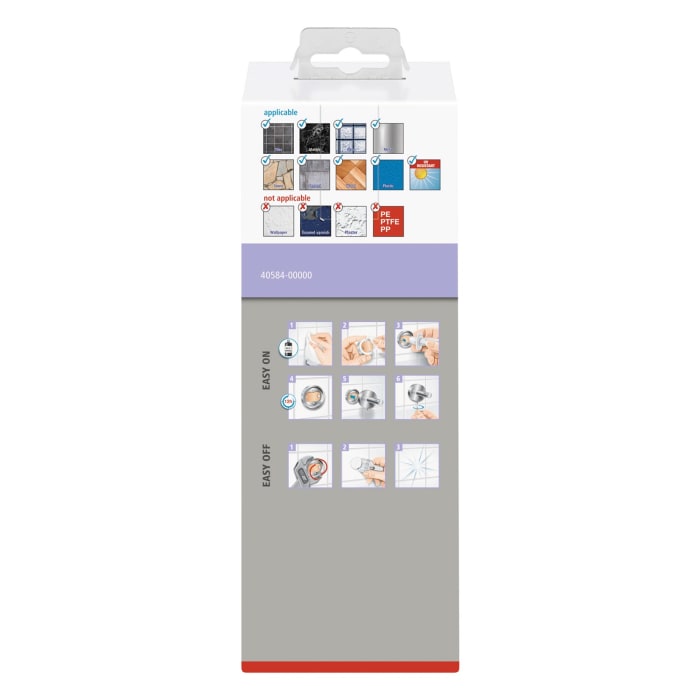 tesa MOON GREY Seifenspender mit Wandhalterung