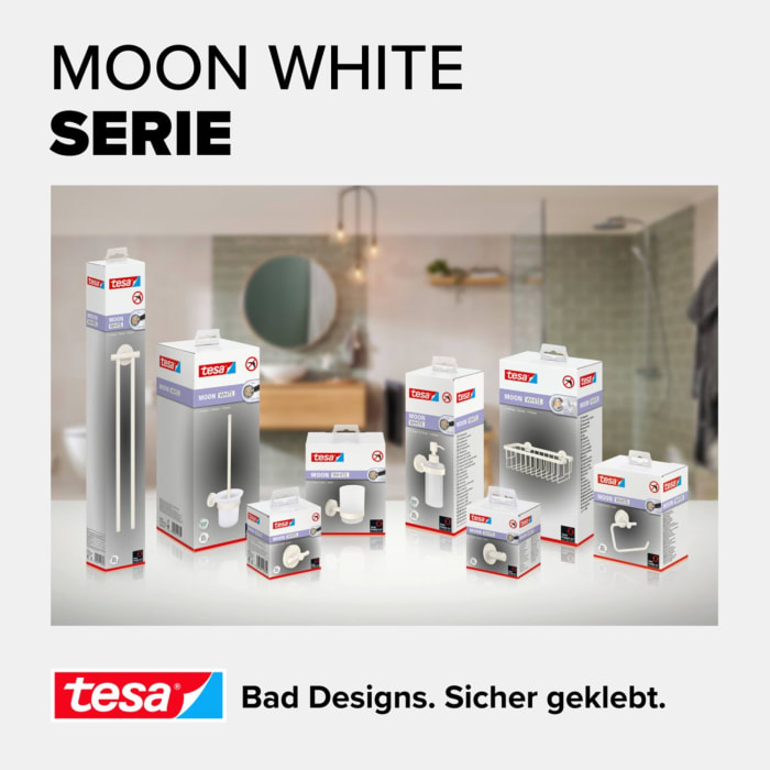 tesa MOON WHITE Handtuchablage doppelt