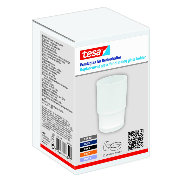 tesa Ersatzglas für Zahnputzbecherhalter