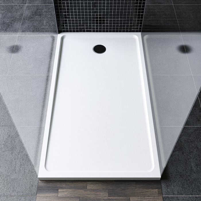 Treos Serie 780 Mineralguss Duschtasse 80 x 160 cm