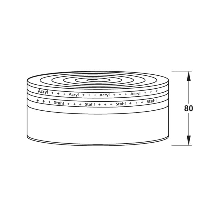 MEPA Wannenprofil DUO aus PE-Schaumstoff
