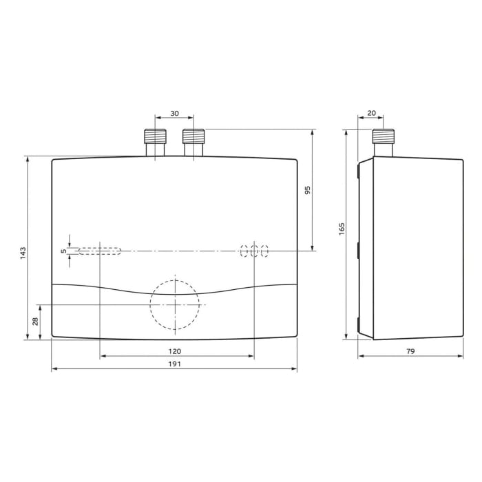 Vaillant Durchlauferhitzer hydraulisch miniVED H 3/3, druckfest