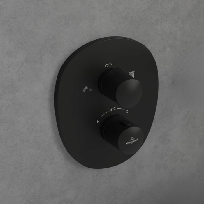 Villeroy & Boch Antao Unterputz-Thermostat mit Einwege-Mengenregulierung