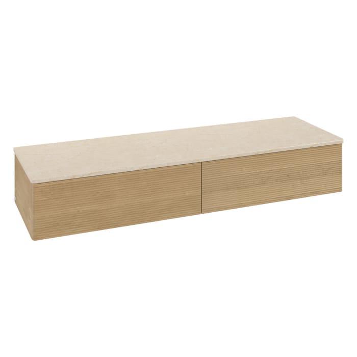 Villeroy & Boch Antao Sideboard 160 x 50 cm, 2 Auszüge, Front mit Struktur