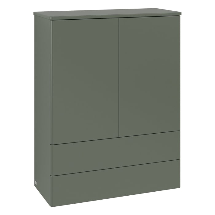 Villeroy & Boch Antao Highboard 81,4 x 103,9 cm, 2 Türen, Fronten ohne Struktur