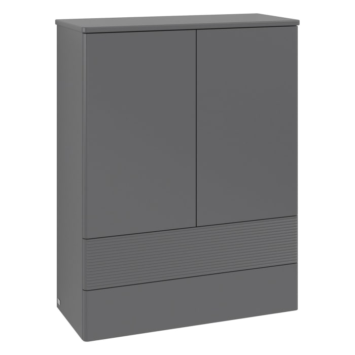 Villeroy & Boch Antao Highboard 81,4 x 103,9 cm, 2 Türen, Fronten mit Struktur