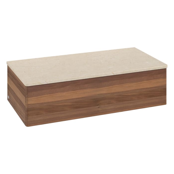 Villeroy & Boch Antao Sideboard 100 x 50 cm, 1 Auszug, Front ohne Struktur, mit LED-Licht