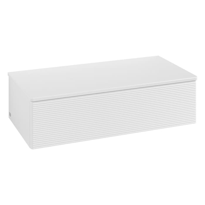 Villeroy & Boch Antao Sideboard 100 x 50 cm, 1 Auszug, Front mit Struktur, mit LED-Licht