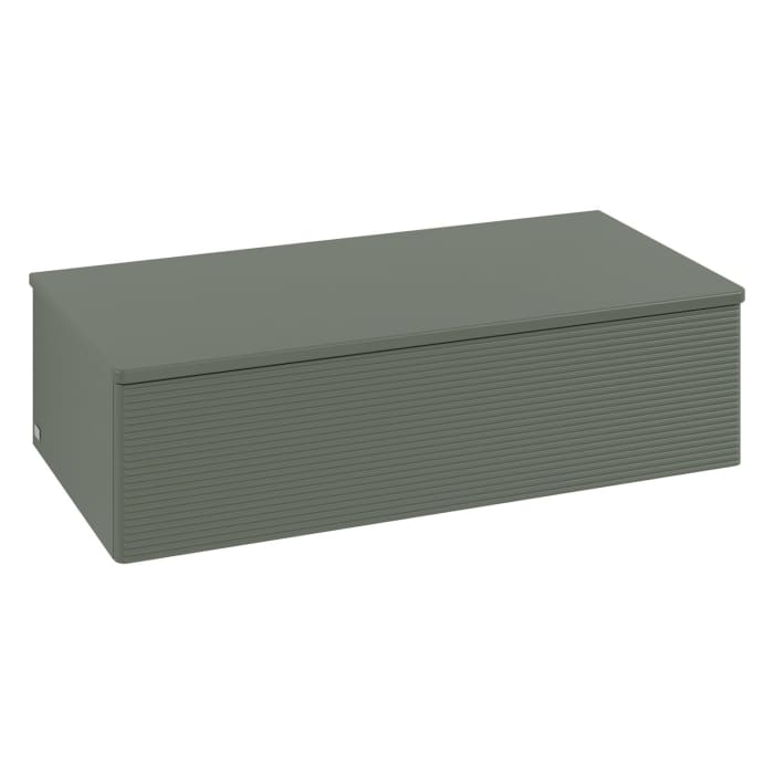 Villeroy & Boch Antao Sideboard 100 x 50 cm, 1 Auszug, Front mit Struktur, mit LED-Licht