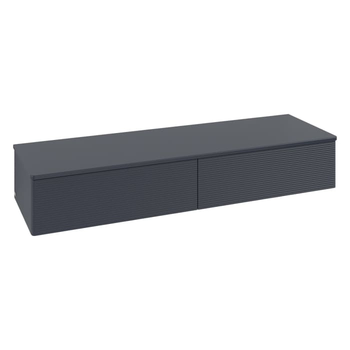 Villeroy & Boch Antao Sideboard 160 x 50 cm, 2 Auszüge, Fronten mit Struktur, mit LED-Licht