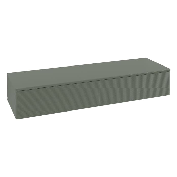 Villeroy & Boch Antao Sideboard 160 x 50 cm, 2 Auszüge, Fronten mit Struktur, mit LED-Licht