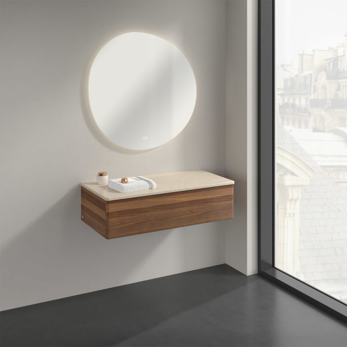 Villeroy & Boch Antao Sideboard 100 x 50 cm, 1 Auszug, Front ohne Struktur